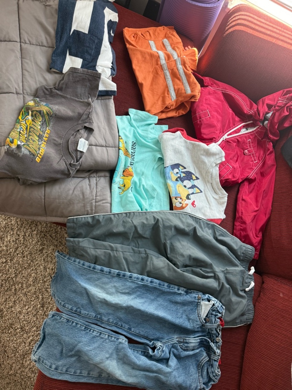 Mixed Kids Clothing Bundle with Jeans and Jackets - Multi Color 5tbundle